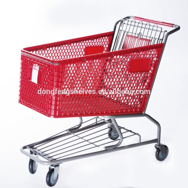 120l標準プラスチック折りたたみショッピングカートショッピングトロリー-ショッピングカート問屋・仕入れ・卸・卸売り