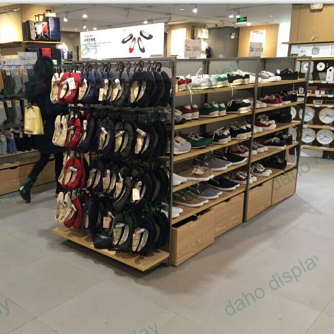 新しいスタイルの靴ディスプレイスーパーマーケットのための棚-店舗用陳列棚問屋・仕入れ・卸・卸売り