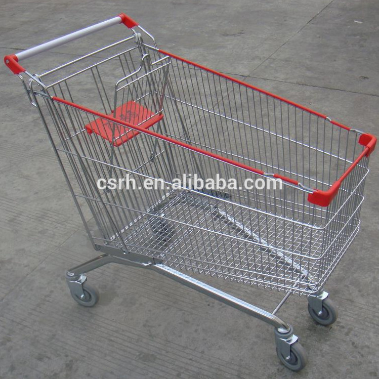 良い価格rh-se240大容量食料品スーパーマーケットの金属製の手押し車-ショッピングカート問屋・仕入れ・卸・卸売り