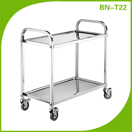 レストランステンレス鋼bn-t22フードサービスのトロリー-ショッピングカート問屋・仕入れ・卸・卸売り