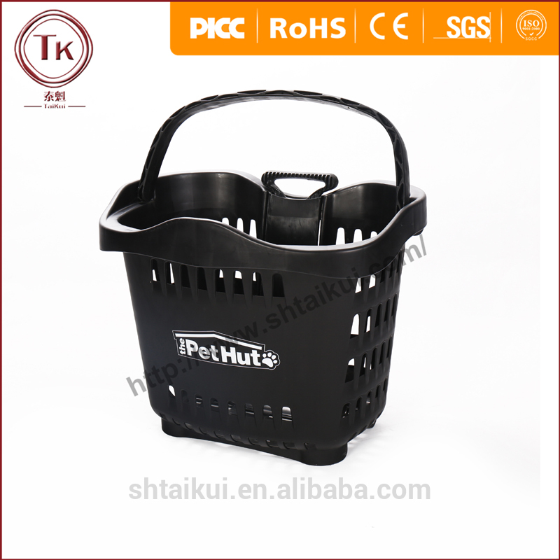 ハンドルプラスチックバスケットスーパーマーケット用-問屋・仕入れ・卸・卸売り