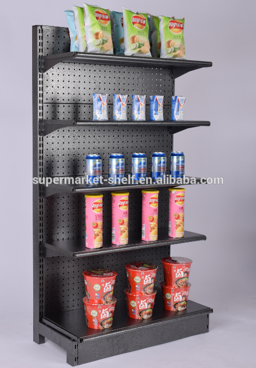 Slatwallダブルスーパーマーケット島ゴンドラの棚-店舗用陳列棚問屋・仕入れ・卸・卸売り