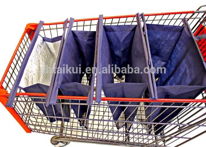 不織布折りたたみショッピングトロリーバッグ、カートバッグで絶縁された袋に保つ温度-ショッピングカート問屋・仕入れ・卸・卸売り