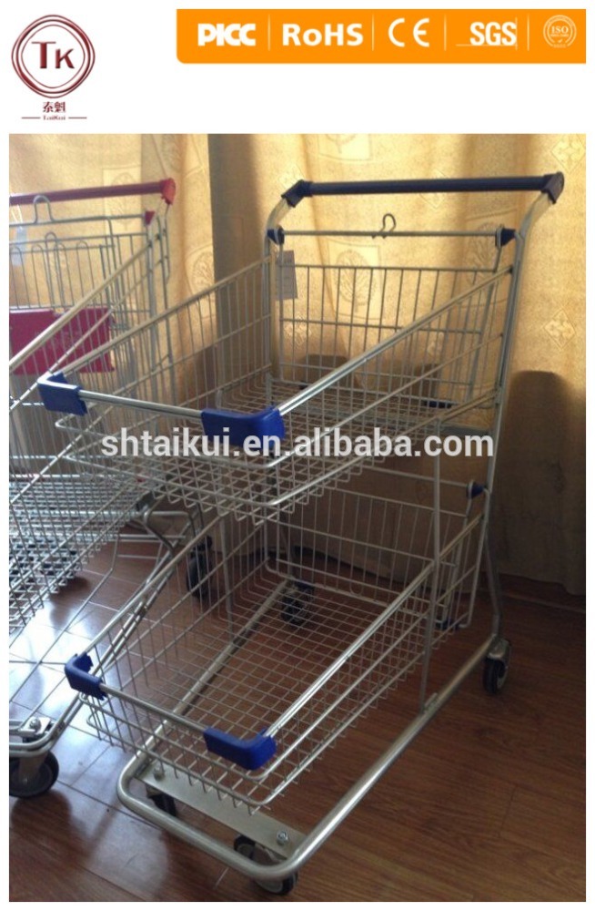 ダブル バスケット ショッピング トロリー-ショッピングカート問屋・仕入れ・卸・卸売り