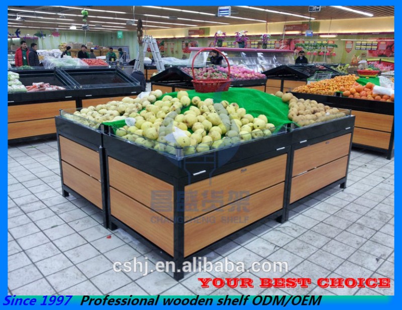 農産物ディスプレイスーパーマーケット果物と野菜陳列棚-店舗用陳列棚問屋・仕入れ・卸・卸売り