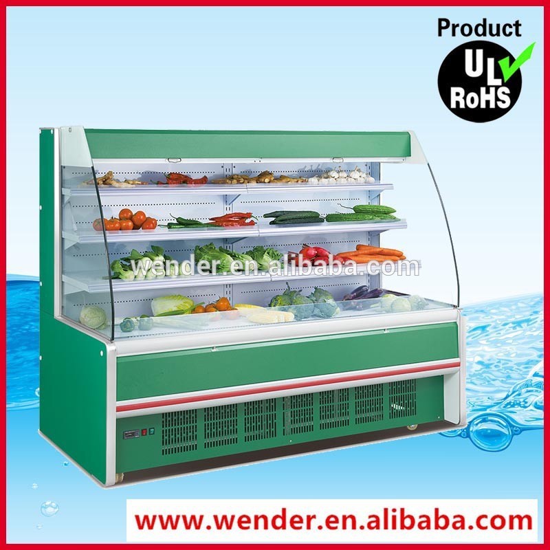 2m新しい設計熱い販売の果物や野菜のための商業冷蔵庫-冷蔵ショーケース問屋・仕入れ・卸・卸売り