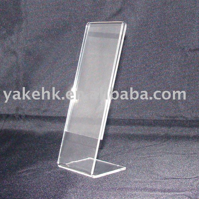 l字型アクリル卓上サインホルダー-テーブルトップディスプレイ問屋・仕入れ・卸・卸売り