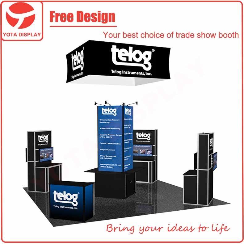 ヨタ提供telog、6 × 6メートル島展示スタンド付きスクエアぶら下げサイン-その他展示会設備問屋・仕入れ・卸・卸売り
