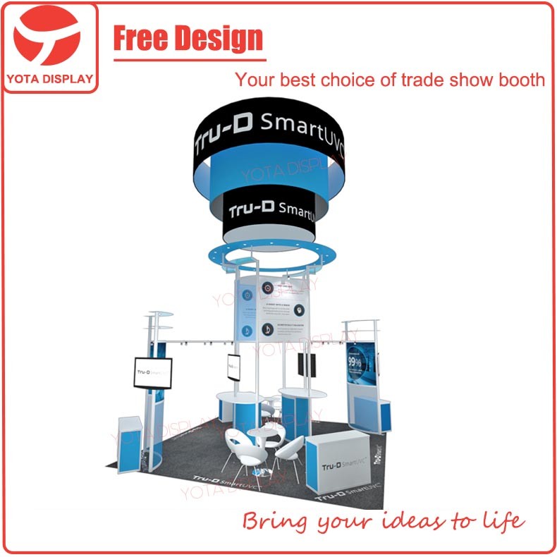 ヨタ提供tru-dスマート、6 × 6島展示ブースでラウンドぶら下げバナー-その他展示会設備問屋・仕入れ・卸・卸売り
