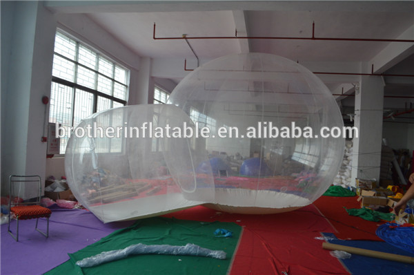 インフレータブル透明2014年熱い販売のバブルのテント-展示会用テント問屋・仕入れ・卸・卸売り