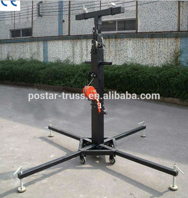 2〜6メートル高さ調節ハンドクランクラインアレイスピーカースタンドリフトタワー-ディスプレイ用トラス問屋・仕入れ・卸・卸売り
