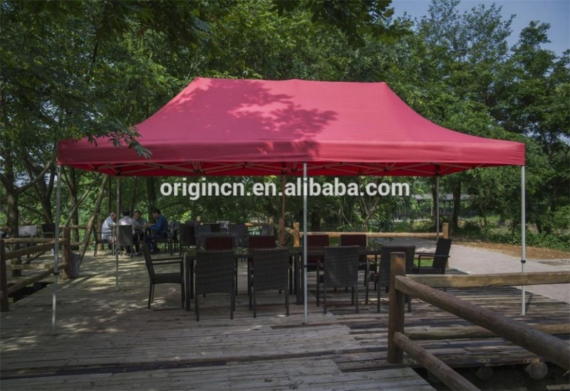 3 × 6メートル赤パティオ太陽シェード用リゾートレストラン大きな屋外パーティーテント-展示会用テント問屋・仕入れ・卸・卸売り