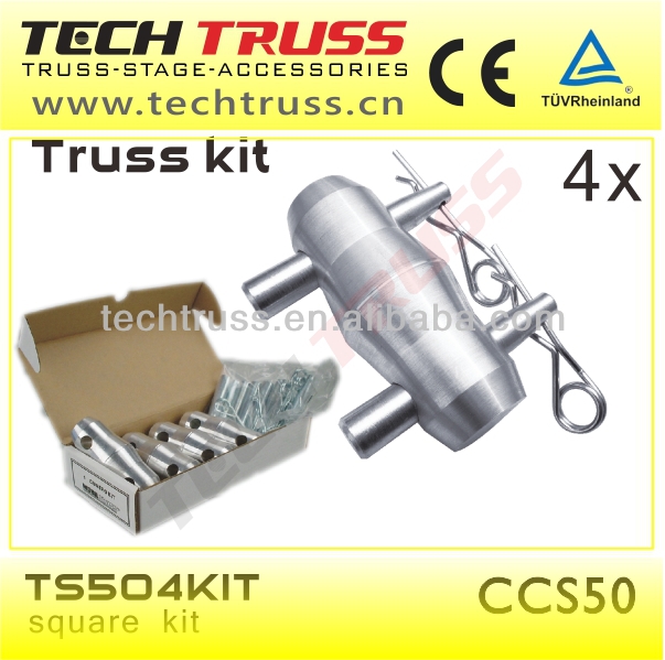 TS504KIT高品質屋外アルミステージトラスデザイン正方形トラスキット-ディスプレイ用トラス問屋・仕入れ・卸・卸売り