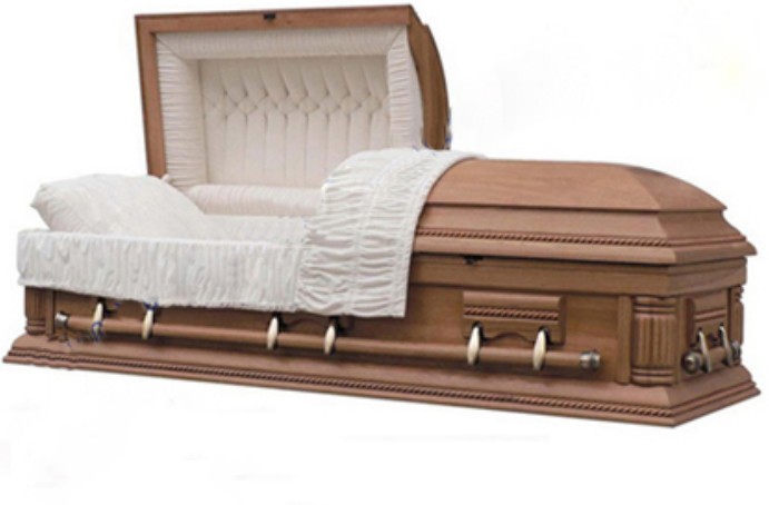 ガラスふたの純木の棺を使って-葬祭用品問屋・仕入れ・卸・卸売り