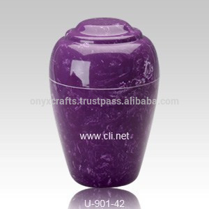 紫色の大理石の火葬の葬儀の壷-葬祭用品問屋・仕入れ・卸・卸売り