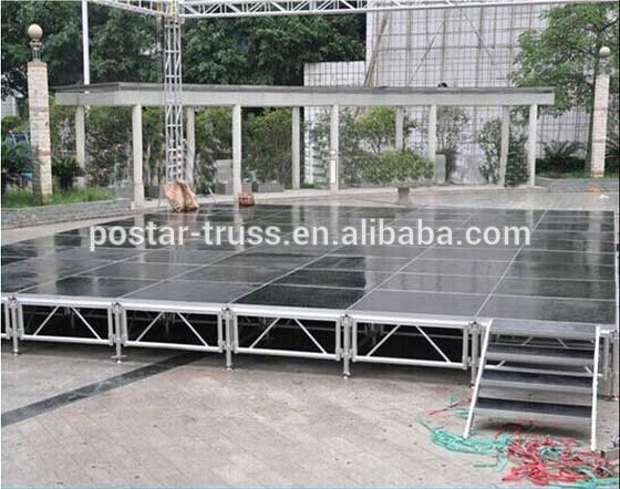 アルミポータブル祭りステージで調整可能な高さ1.5〜2メートル-ディスプレイ用トラス問屋・仕入れ・卸・卸売り