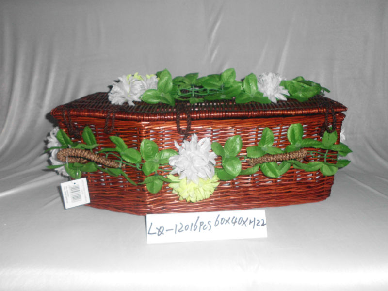 白い葬儀のヤナギの棺/葬儀の小箱-葬祭用品問屋・仕入れ・卸・卸売り