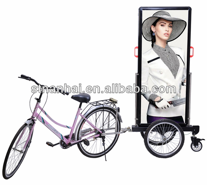 J4B-037新製品ホット販売移動屋外広告バイク トレーラー用ストリート プロモーション-看板問屋・仕入れ・卸・卸売り