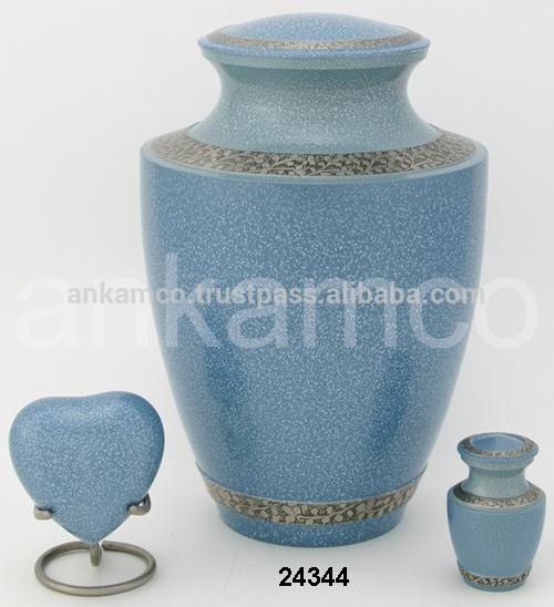 ブルー大理石真鍮壷で形見骨壷-葬祭用品問屋・仕入れ・卸・卸売り