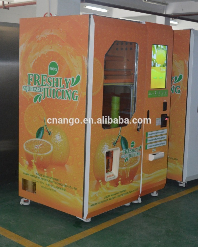 ちょうど絞っ自動化されたオレンジフルーツジュースバー自動販売機ビジネス-自動販売機問屋・仕入れ・卸・卸売り