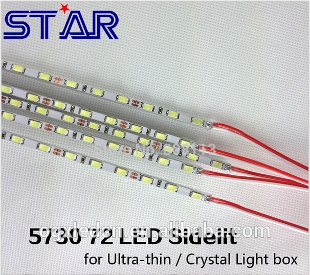 Led照らす/エッジ4ミリメートル幅超薄型5730 smd led剛体ストリップバーバックライトカーテン-ライトボックス問屋・仕入れ・卸・卸売り