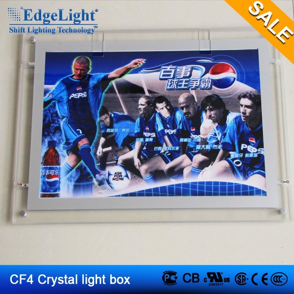 クリスタルedgelightcf4両面ライトボックス屋外広告led表示ショーウィンドウのための-ライトボックス問屋・仕入れ・卸・卸売り
