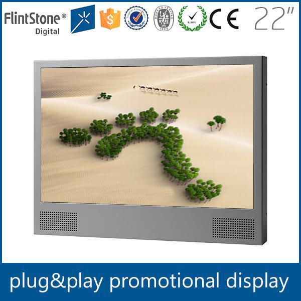 フリントストーン時間関数スクロールテキスト22インチtftlcdスクリーンデジタルビデオプレーヤーusbメディアプレーヤー-広告用ディスプレイ問屋・仕入れ・卸・卸売り