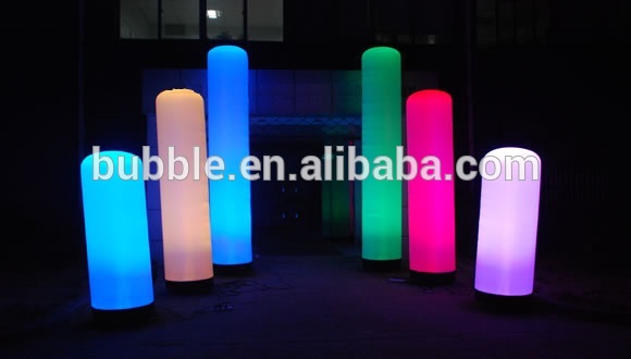 色が変化する インフレータブル列、 照明インフレータブル つ の柱-広告用バルーン問屋・仕入れ・卸・卸売り