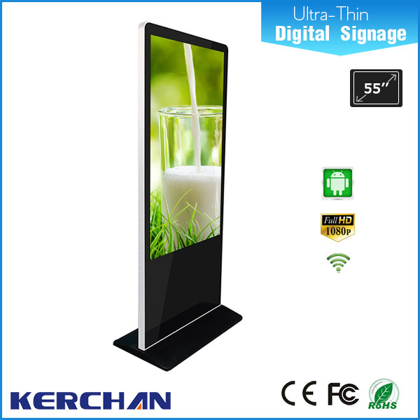 55 "床立ちタッチスクリーンディスプレイ/液晶デジタルサイネージメディアプレーヤー/ 65インチled交換テレビ画面-問屋・仕入れ・卸・卸売り