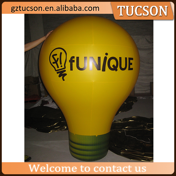 カスタマイズされたロゴの印刷昇進のための巨大なインフレータブル電球-広告用バルーン問屋・仕入れ・卸・卸売り