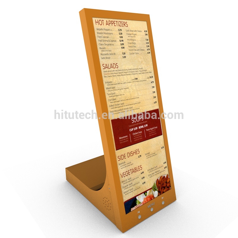 E-MENU、 ワイン、 液晶広告プレーヤー。 12.3インチ、 超ワイドスクリーン。-広告用ディスプレイ問屋・仕入れ・卸・卸売り