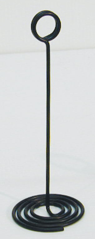 7の" 高さメニューカード春ディスプレイポップサインクリップ金属製のクリップカードホルダー黒スワールファサインホルダー-ディスプレイラック問屋・仕入れ・卸・卸売り