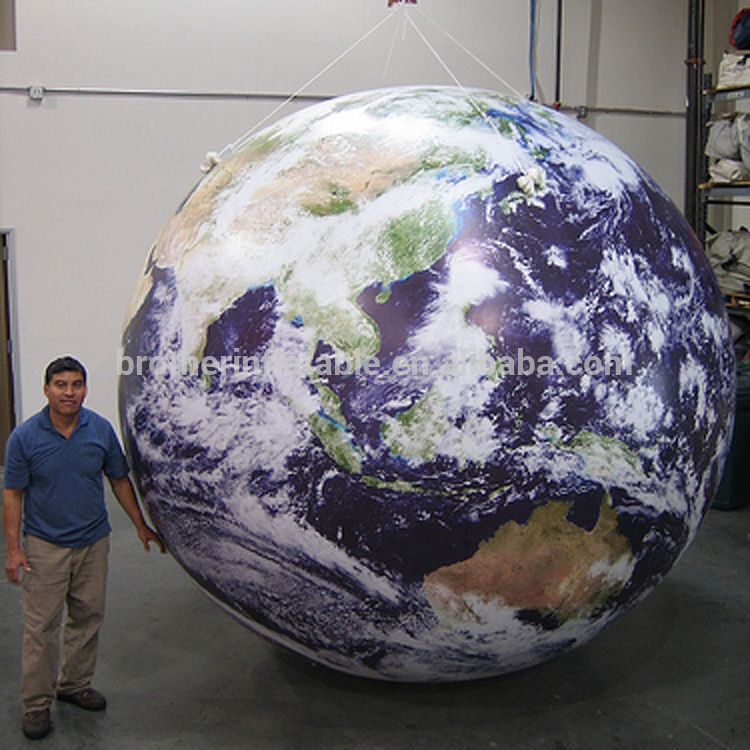 現実的な惑星気球gaintインフレータブルアースバルーンタイプフローティング広告のための-広告用バルーン問屋・仕入れ・卸・卸売り