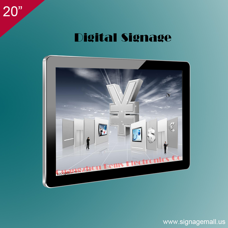 アンドロイドwifi3g4g20インチ液晶デジタルサイネージを使用して監視ソフトウェア-広告用ディスプレイ問屋・仕入れ・卸・卸売り