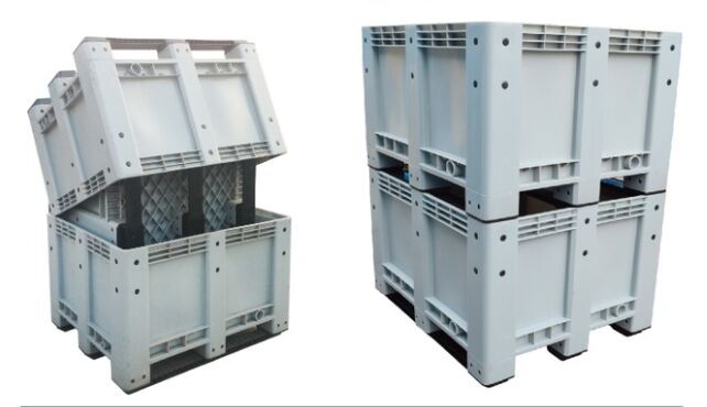 600 ltr標準サイズプラスチックパレットボックス/バルク保存容器-貨物、保管設備問屋・仕入れ・卸・卸売り