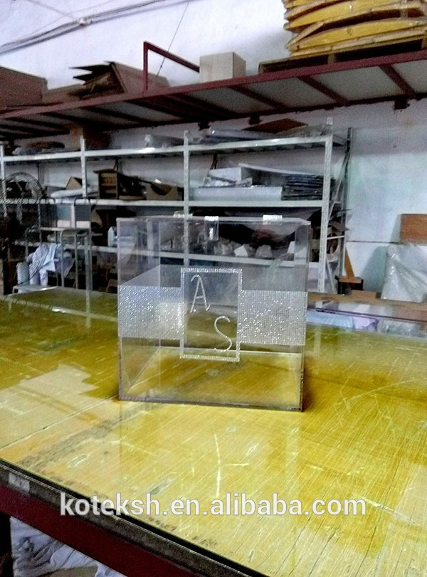 正方形の透明なアクリル2015高品質ダイヤモンドディスプレイキャビネット-ディスプレイラック問屋・仕入れ・卸・卸売り