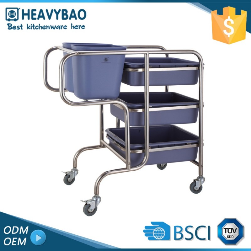 Heavybaoエレガントトップ品質病院クリーニングカート-清掃用カート問屋・仕入れ・卸・卸売り