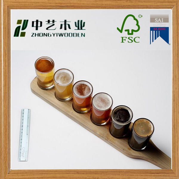 カスタムハンドメイドパーソナライズ新しいが、 2011年パドルとビールの試飲メガネ-トレー類問屋・仕入れ・卸・卸売り