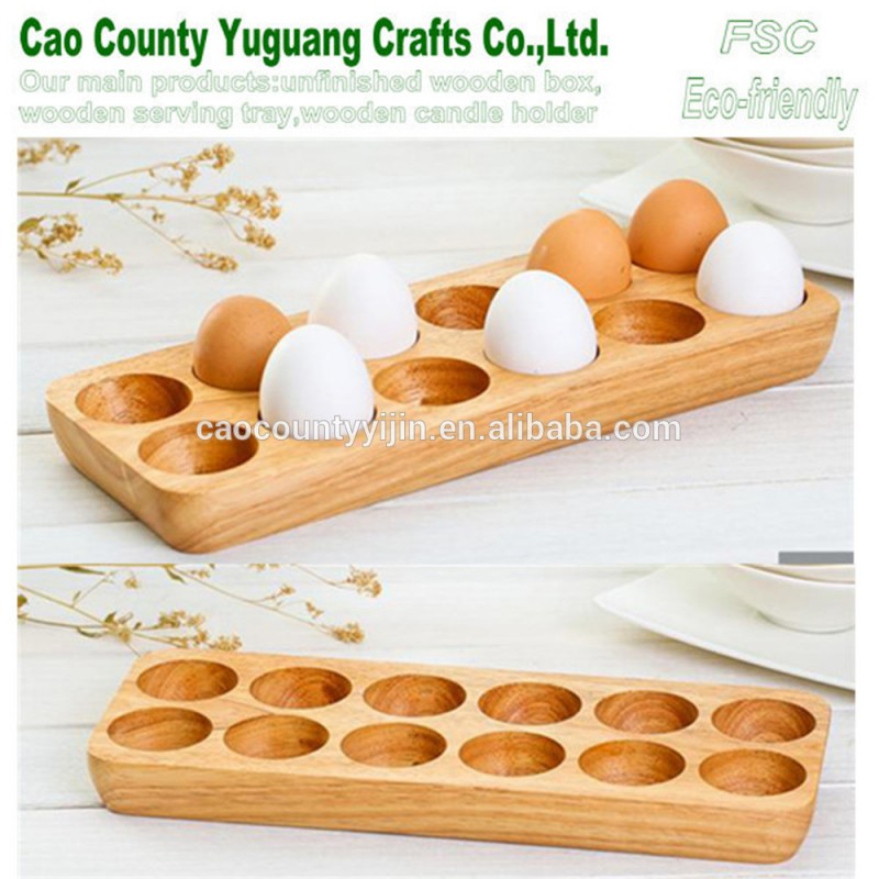 無垢材卵トレイ、 12個の卵トレイ、 木製の卵ホルダー-トレー類問屋・仕入れ・卸・卸売り