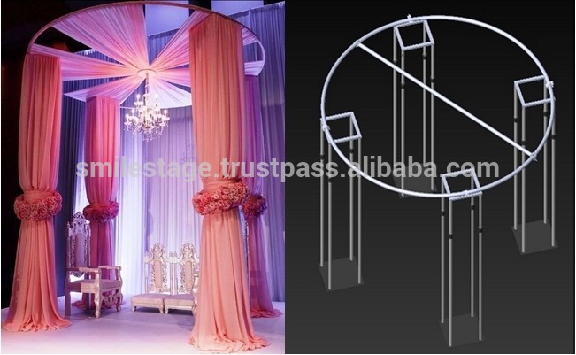 中国卸売パイプとドレープ結婚式ステージの背景装飾結婚式の舞台装飾-ブライダル用品問屋・仕入れ・卸・卸売り