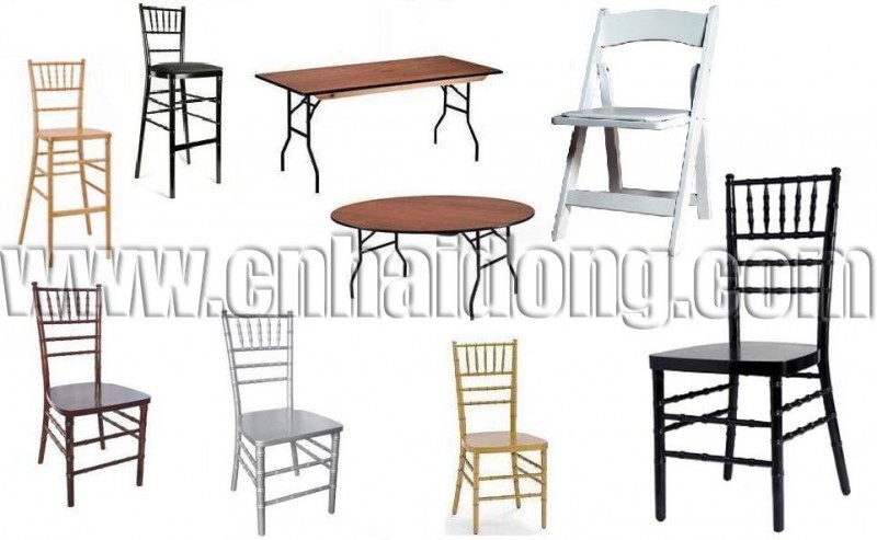 パーティの供給社交キアヴァリの椅子とテーブル-ブライダル用品問屋・仕入れ・卸・卸売り