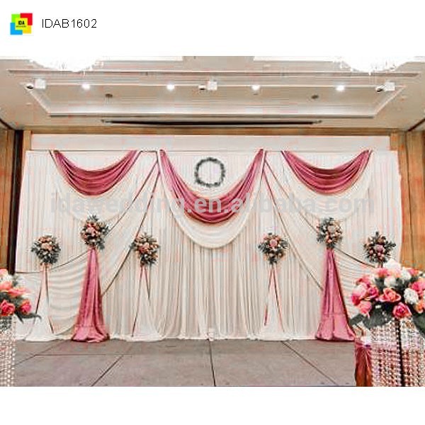 作られた背景幕用のカーテンを導いた装飾の結婚式のためof100%ポリエステル-ブライダル用品問屋・仕入れ・卸・卸売り