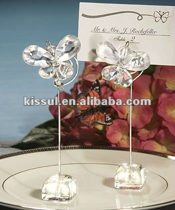 独特な結婚式の蝶は水晶帯出登録者を支持する-ブライダル用品問屋・仕入れ・卸・卸売り