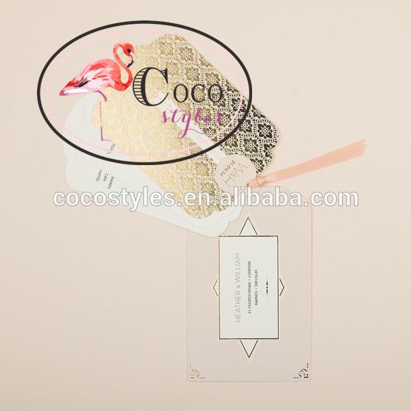 高級印刷可能な結婚式カード付きゴールドフォイリングデザイン-問屋・仕入れ・卸・卸売り