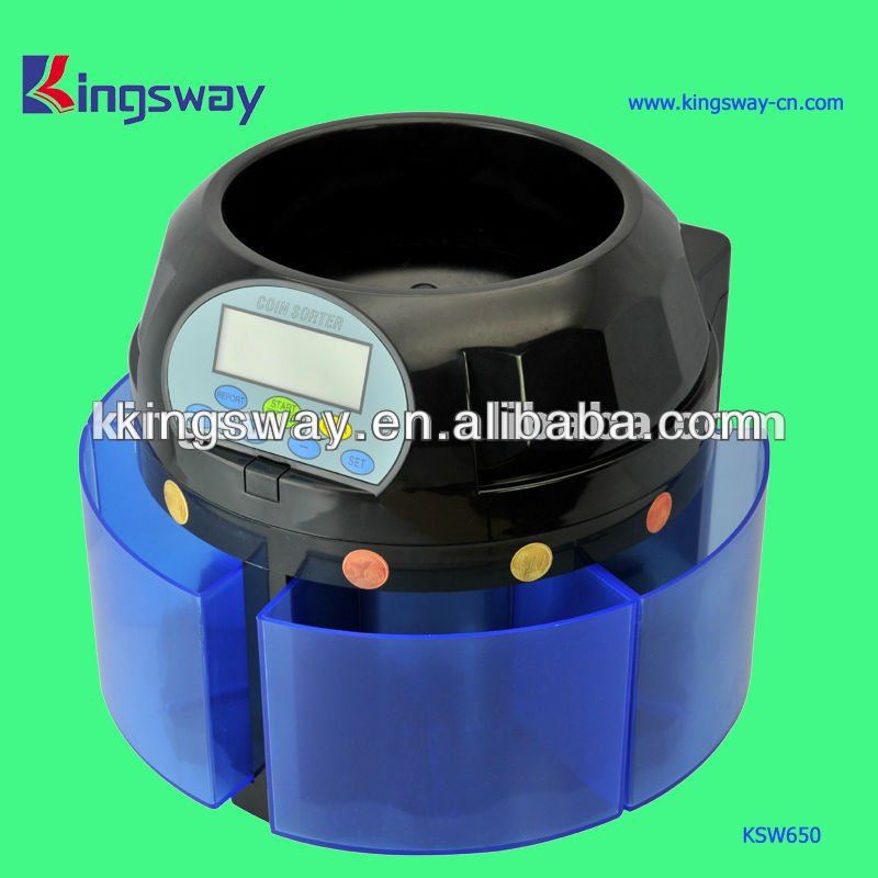 スピーディーユーロ硬貨選別機のための銀行( ksw650)-硬貨計数機、選別機問屋・仕入れ・卸・卸売り