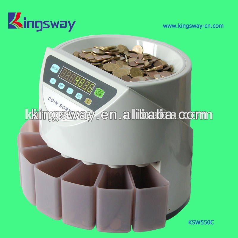 電子2013マレーシアのコインカウンター( ksw550a)-硬貨計数機、選別機問屋・仕入れ・卸・卸売り