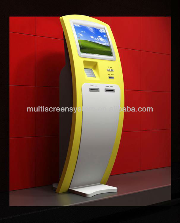 タッチスクリーンセルフ- サービスの支払いpaystation付きキオスク、 バーコードスキャナと80mmサーマルプリンタ-キオスク端末問屋・仕入れ・卸・卸売り