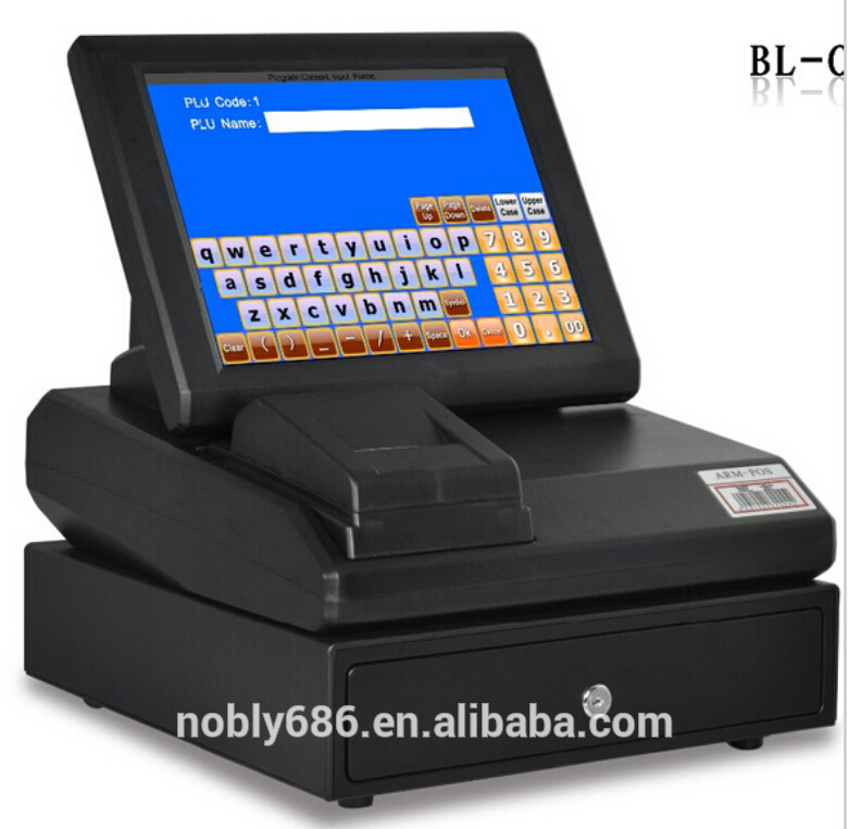 高品質安い現金レジスタタッチスクリーンposシステムサーマルプリンタ付き、 バーコードスキャナ-POSシステム問屋・仕入れ・卸・卸売り
