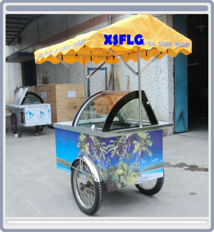 イタリアのアイスクリームカート/イタリアのアイスクリームホイール付きカート-その他サービス関連設備問屋・仕入れ・卸・卸売り