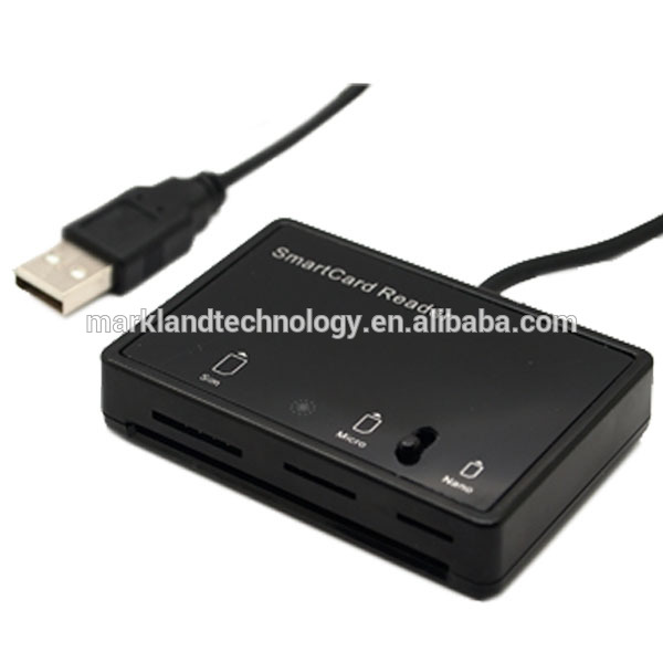 Usb接触スマートicチップカードリーダーやライターMCR3516 simカードマイクロsimカードナノsim-POSシステム問屋・仕入れ・卸・卸売り